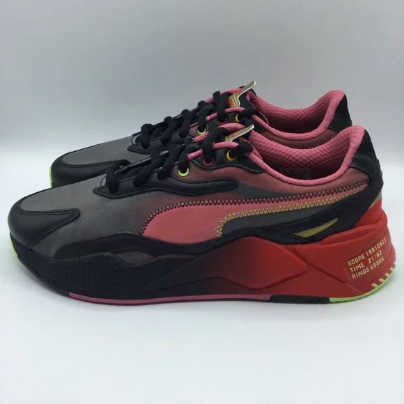 Puma RS-X 3 Sonic The Hedgehog Sneakers Mens Size 11.5 High Risk Red Black NEW